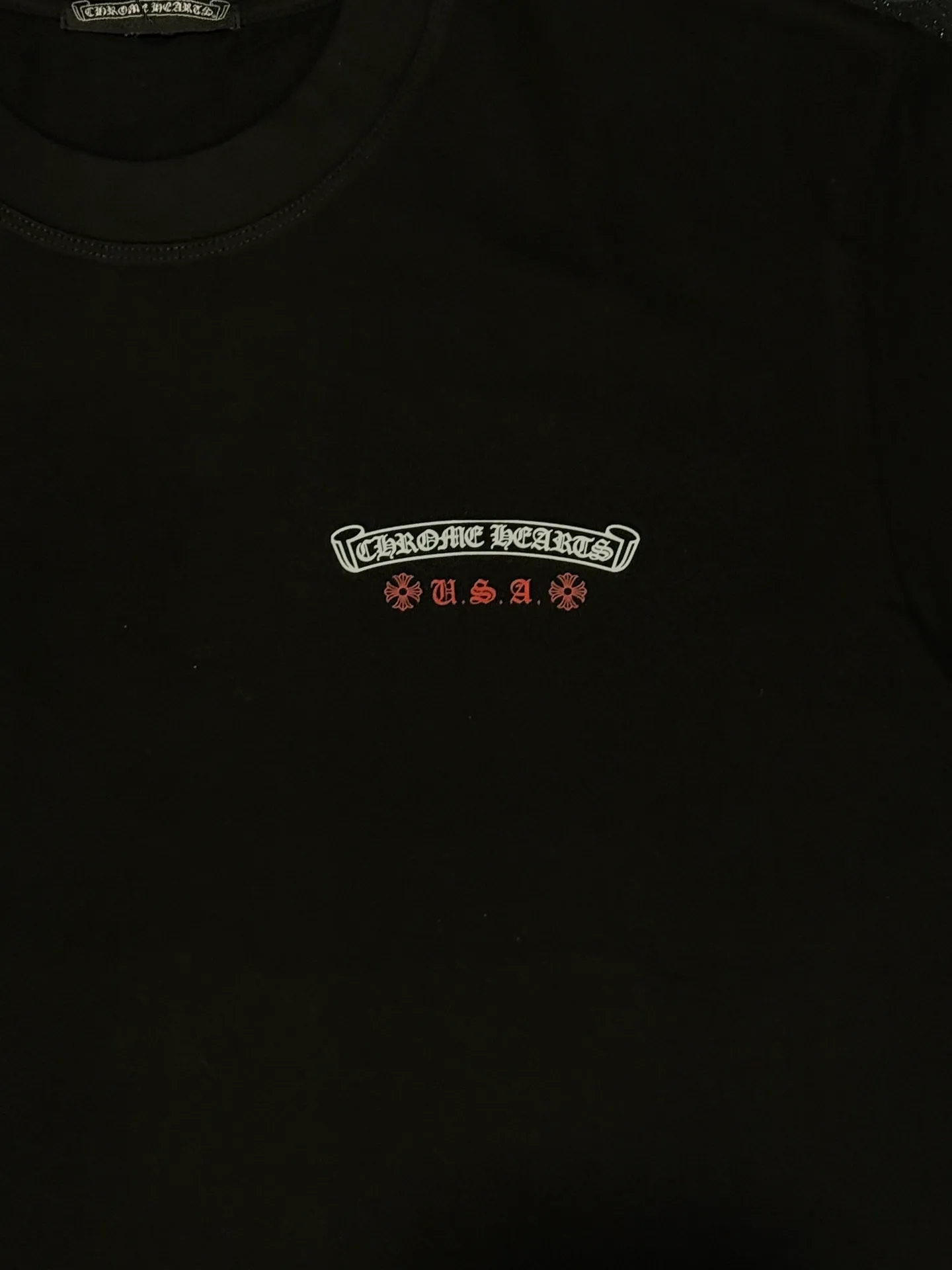（ ） :YH 005 CH LOGO 1:1 Same Style 32 Breathable 1x 1 oversize 1:1 :White Black Size:S-XL